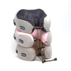 Electric Rechargeable Travel Pillow Relax Massager Heated Vibrating Soft Neck Massage
