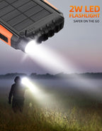 Solar Power Bank 20000mAh Portable Charging Power Bank External Battery Charger | 00010