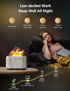 Aroma Ultrasonic Cool Mist Humidifier 3D Fire Air Diffuser Aroma Essential Oil Diffuser Flame |