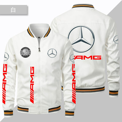 Men's AMG Wing Print Fashion Coat Windbreaker Motorcycle Racing Coats Jacket | 102