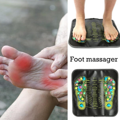 Comodo cuscino massaggiante per riflessologia plantare Walk Stone Square Foot Massager Cushion per rilassare il corpo e il dolore | 3535 