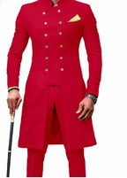 Men's Double Breasted Tuxedo Suits Wedding Groom Slim Jacket+ Pant | 1873