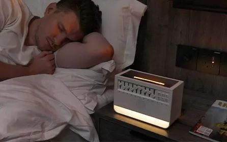 New Fancy Design 200ml Baby Care Sleeping Simulation 3d Fire Lamp Flame White Noise USB Music Essential Oil Diffuser | VR-WN03