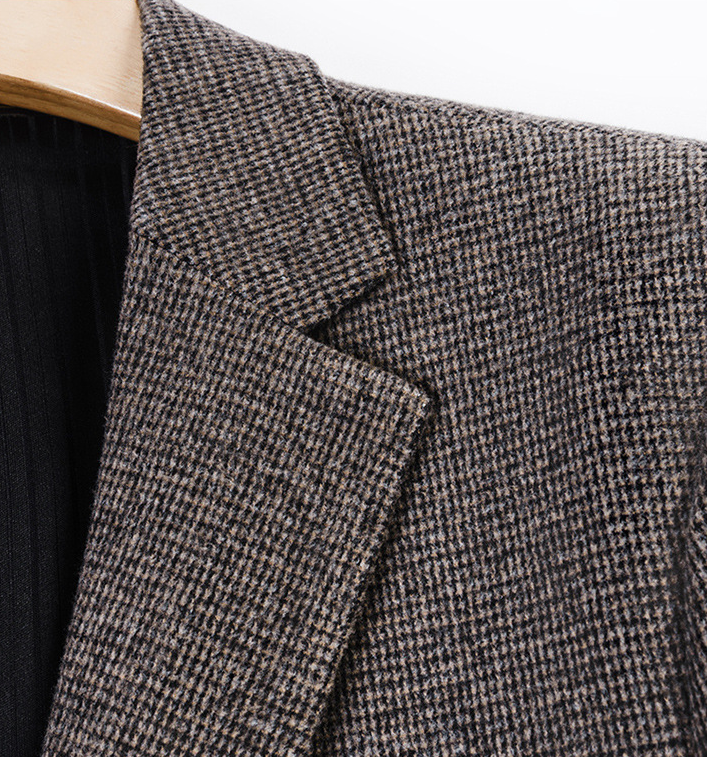 Men's Wool Blend Suit Blazer | 2025 Autumn Winter Premium Business Suit Jacket | Mid-Weight Formal Office Wear | 2513-398