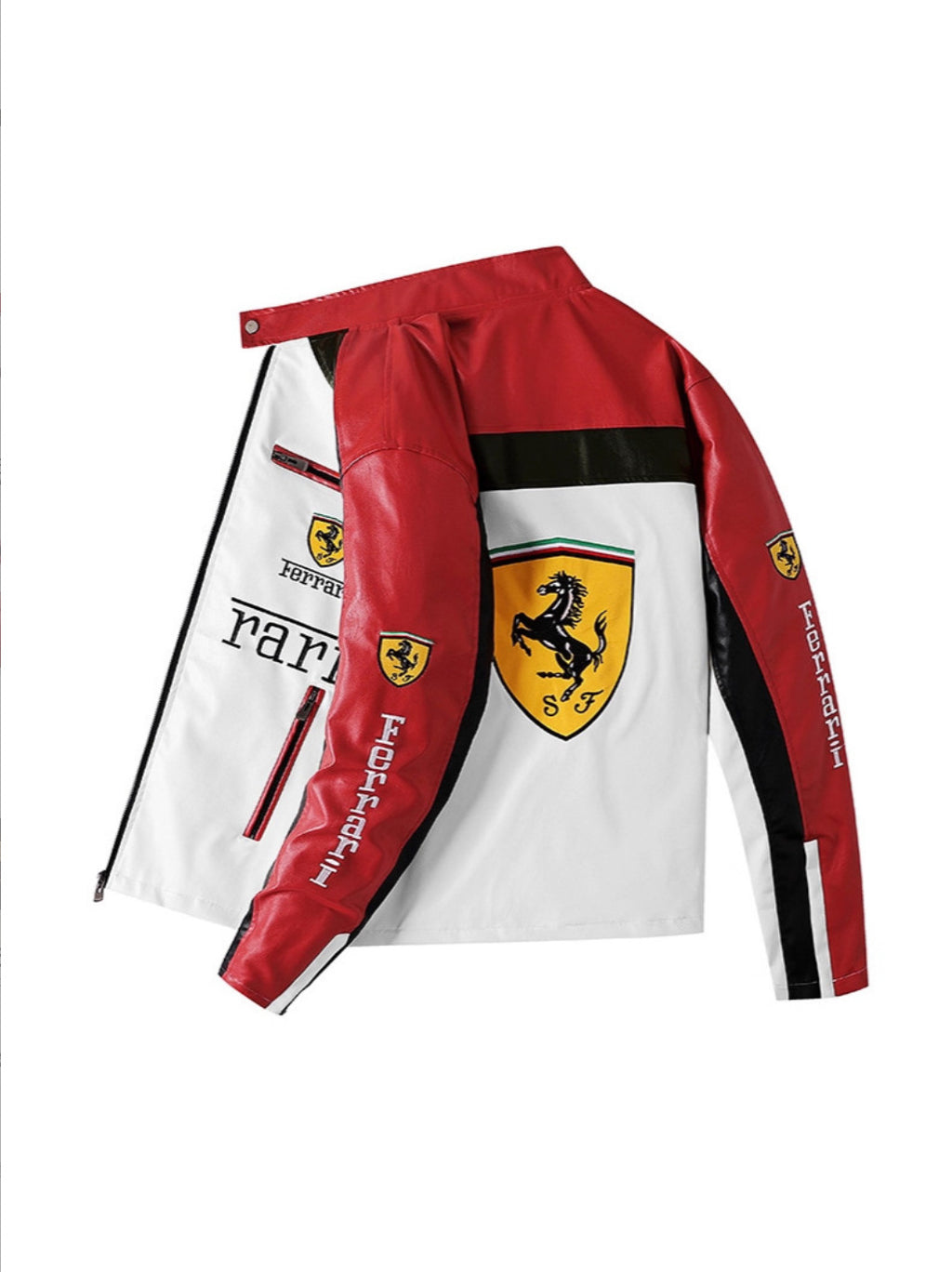 Men's PU Leather Moto Jacket | 2026 Korean Style Racing Coat | Waterproof Windproof Fleece-Lined Biker Outerwear