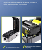Thermal Label Printer Wireless Shipping Label Printer Royal Mail, UPS, DHL, Evri Label Printer Mobile, USB + Bluetooth Support Printer