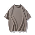 Men’s Heavyweight Cotton T-Shirt – Summer Casual Loose Fit, Solid Color Short Sleeve | BT1014