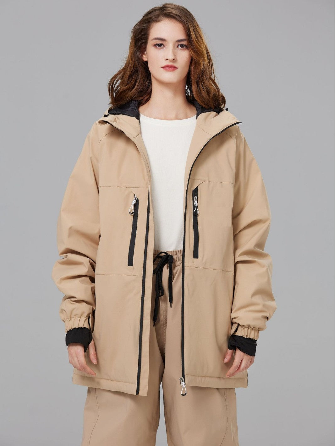 Unisex Ski Jacket 15000mm Waterproof Snowboard & Alpine Ski Wear Plus Size Insulated Snowsuit | 406