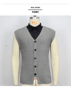 Stylish Men’s Woolen Knit Vest Slim Fit Wool Vest Perfect for Fall & Winter | SY0163