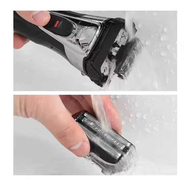 Triple Blade Electric Shaver for Men LCD Display IPX6 Waterproof USB Rechargeable Trimmer | RSM-1577