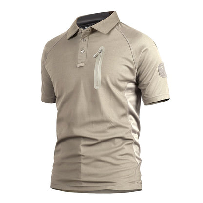 Combat Quick-Dry Tactical Polo Breathable Short-Sleeve Summer Shirt for Outdoor Activities |