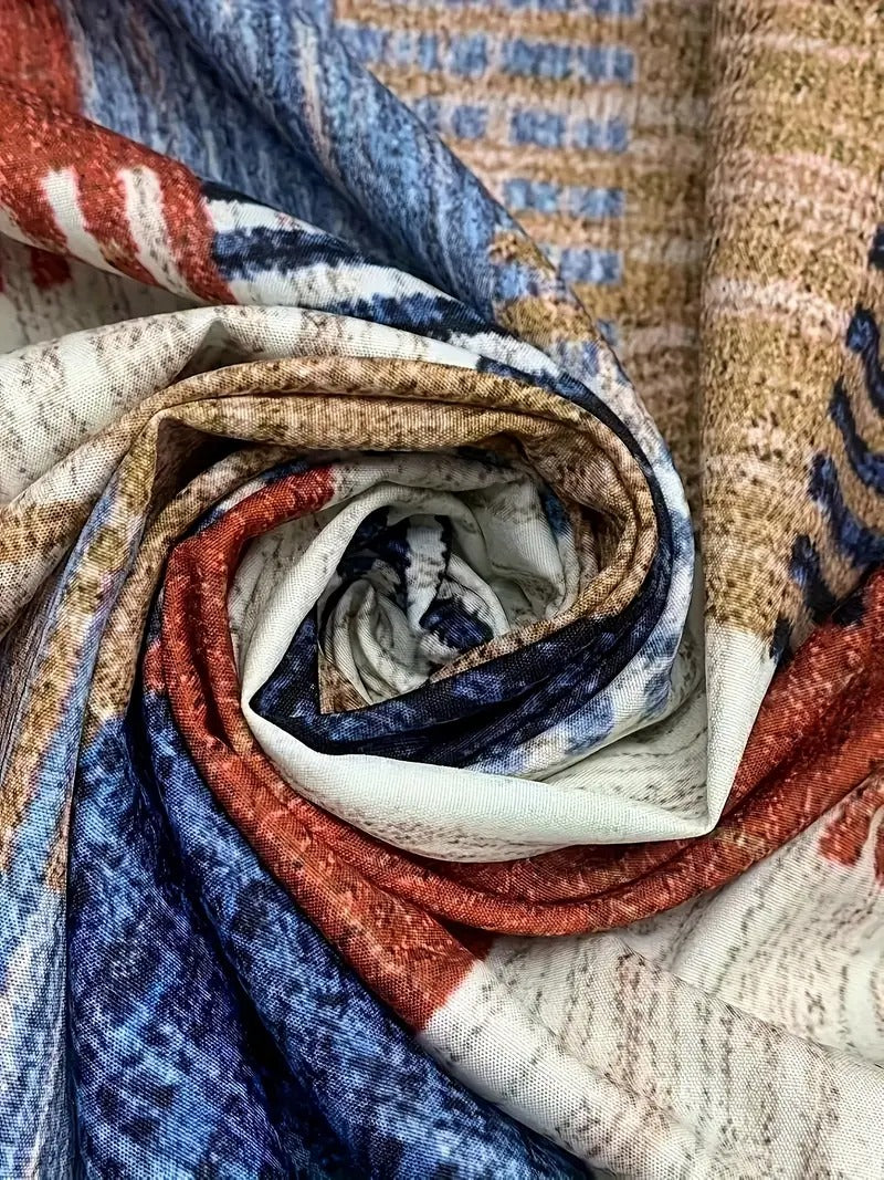 Summer Essential Men's 3D Print Short Sleeve Shirt Wrinkle-Free Oversized Casual Button-Up | F170P1016