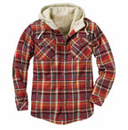 Men’s Premium Lightweight Flannel Hoodie – Stylish Cotton Shirt Jacket for Casual Comfort| SY0093