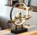 Mountain Stream Backflow Incense Burner Lamp Sandalwood Aromatherapy Ornament With Table Lamp | TM633