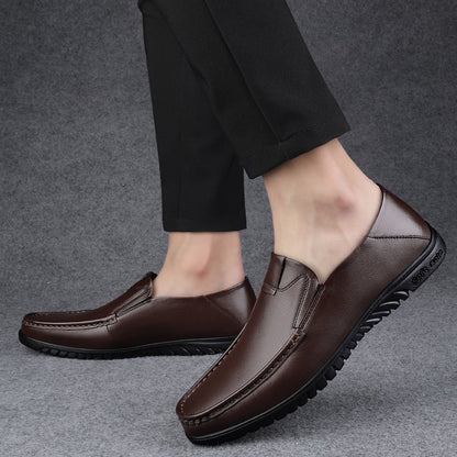 Business Leather Shoes Slip On Loafers Drive Walking Shoes | B2102