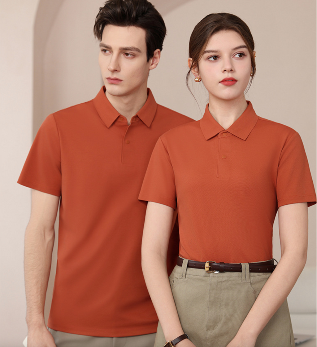 100-Count Mercerized Cotton Polo Shirt | Antibacterial & Cooling | Unisex Summer Short Sleeve Polo Tee | L11-8230