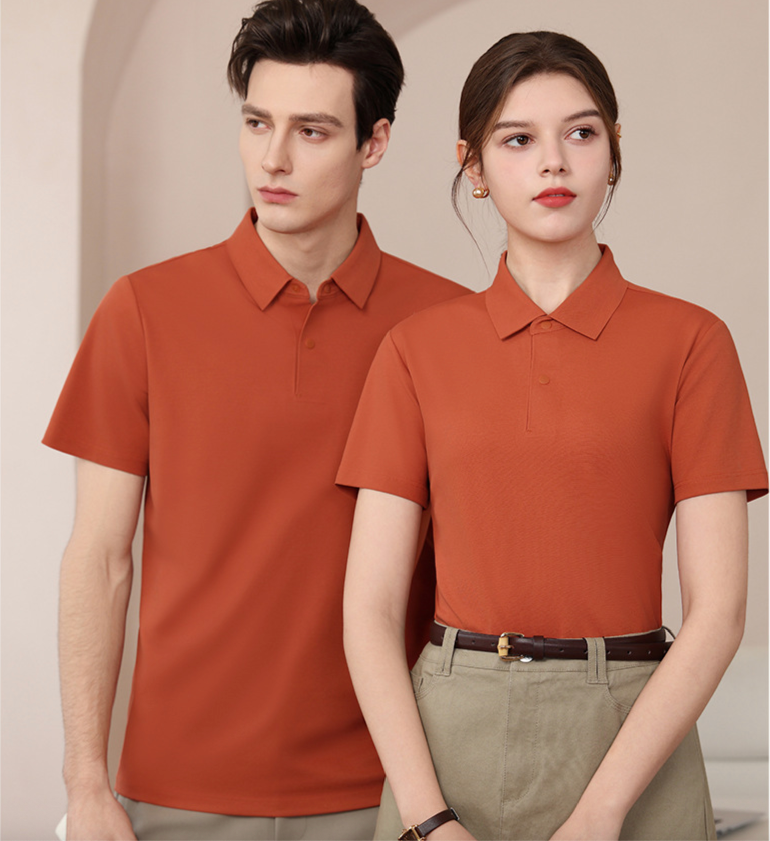 100-Count Mercerized Cotton Polo Shirt | Antibacterial & Cooling | Unisex Summer Short Sleeve Polo Tee | L11-8230