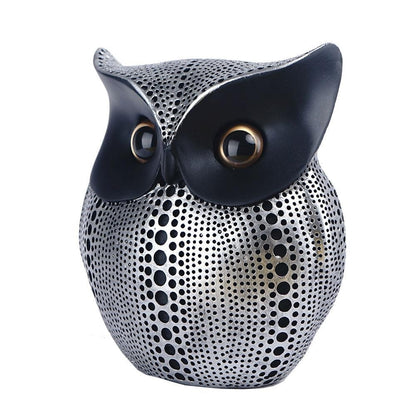 Resin Creative Owl Ornaments Nordic Bird Model Crafts for Living Room Home Décor | RDW001