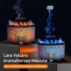 Lava Cracked Volcano Essential Oil Diffusor Jellyfish Spray Simulation Fire Flame Effect Air Humidifier Home Diffuser | V21b pro