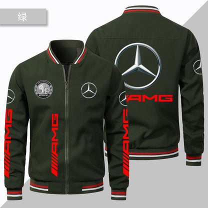 Men's AMG Wing Print Fashion Coat Windbreaker Motorcycle Racing Coats Jacket | 102