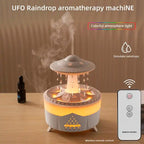 Remote Control Raindrop Cloud Humidifier 7 Colors LED Lamp UFO Aroma Diffusers | X01