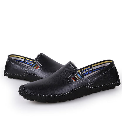 Men Hand-Stitched Urban Chic Slip On Loafers Drive Walking Shoes | 9898