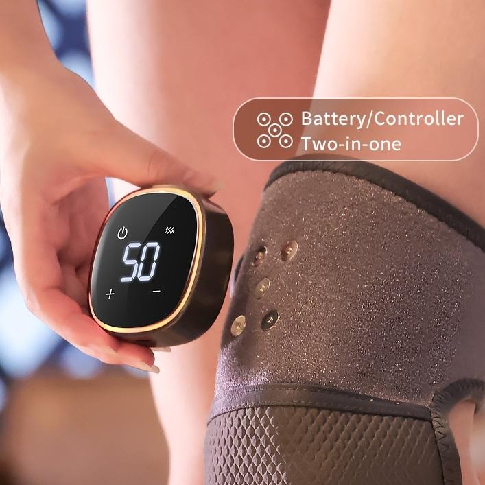 Heated Knee Brace Wrap Cordless Knee Massager with Heat & Vibration for Pain Relief Arthritis leg & knee massager | YC-906B