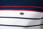 Men’s Striped Patchwork Knit Sweater – Crew Neck Casual Pullover for Autumn/Winter | SW117