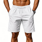Men's Lightweight Linen-Blend Beach Shorts - Relaxed Fit 5-Inch Casual Shorts | WW-2