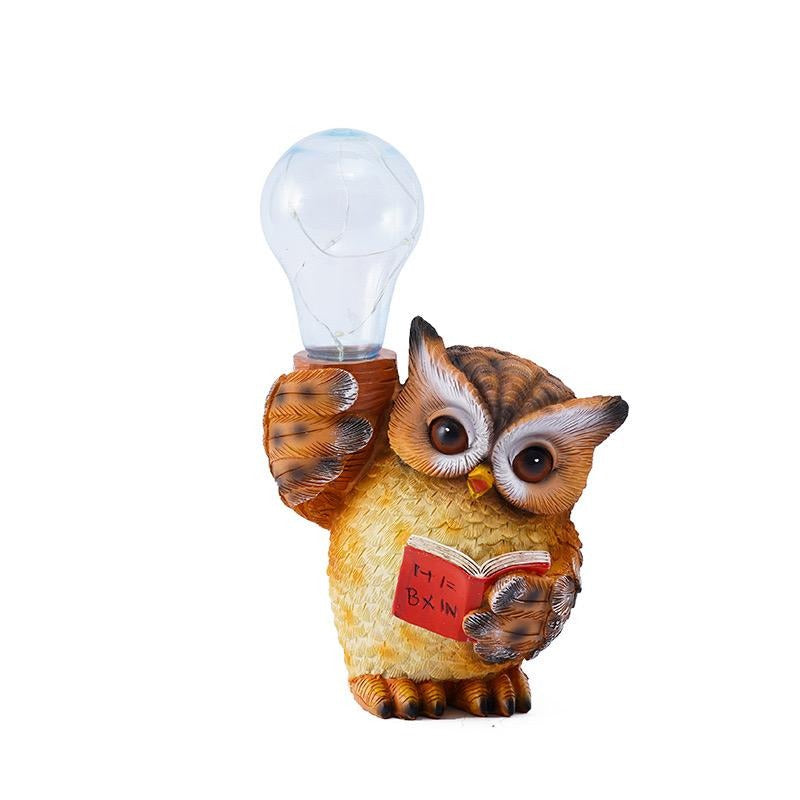 Solar Owl Garden Light LED Outdoor Décor Animal Bird Ornament for Yard & Patio Decoration | RDW102