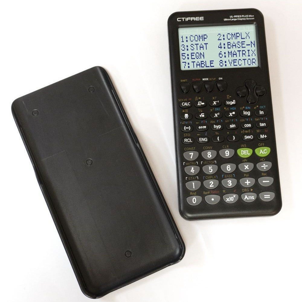 CTIFREE 991ES Plus 2nd Edition Scientific Calculator | 417 Functions for High School & University Exams | Dual Power Display
