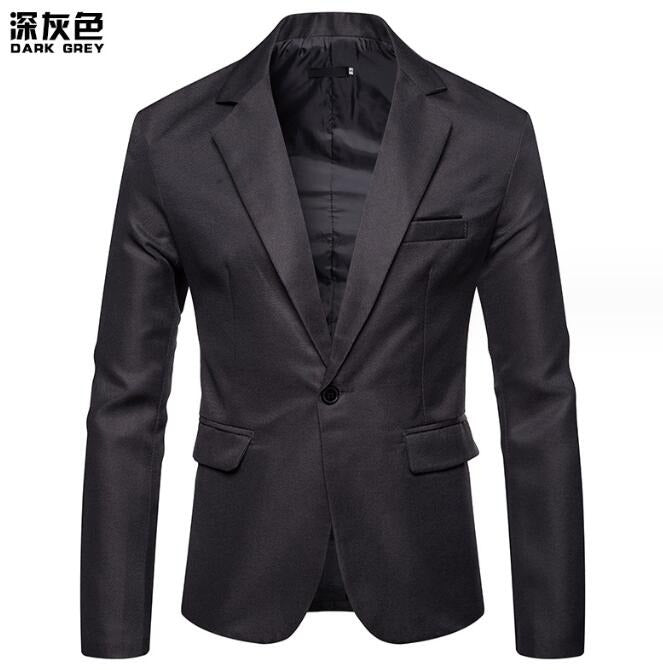 High Quality England Fashion Slim Fit Blazer Solid Color Business Casual Party Wedding Suit Coat | X09