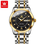 Luxury Stainless Steel Quartz Watch for Men High Quality Casual & Business Gold Wristwatch | 5513
