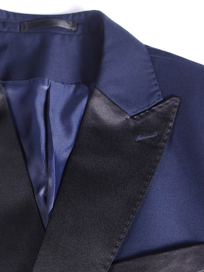 Men's Two-Tone Tuxedo Three-Piece Suit | Double-Breasted Banquet Blazer Set | Slim Fit Dinner Suit for Weddings | AK113