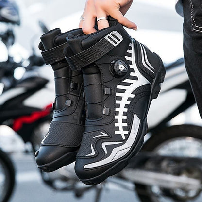 Premium Racing Shoes & Motorcycle Riding Boots Leather Boots for Ultimate Performance | QK268