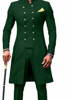 Men's Double Breasted Tuxedo Suits Wedding Groom Slim Jacket+ Pant | 1873