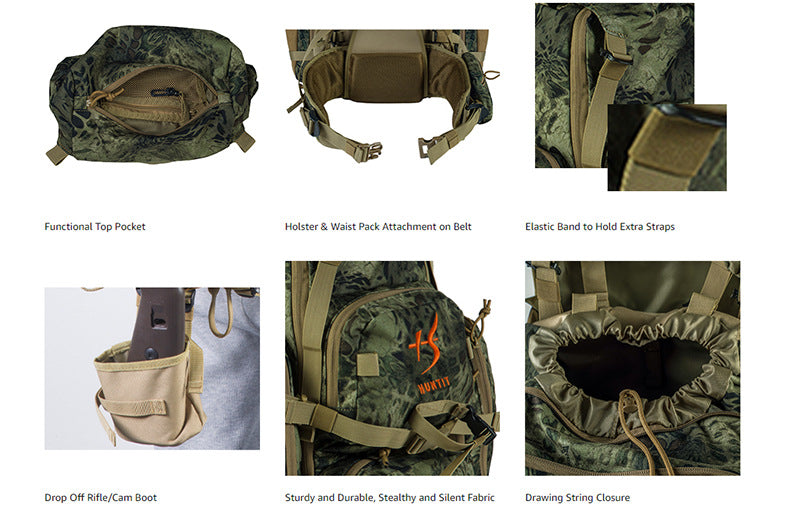 Kane 3D Tactical Hunting Backpack – Large Multi-Functional Outdoor Bag | HUNT01