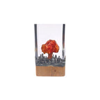 Atomic Bomb Mushroom Cloud Resin Lamp Oppenheimer Style Creative Night Light Decor Epoxy Craft for Desk & Gift