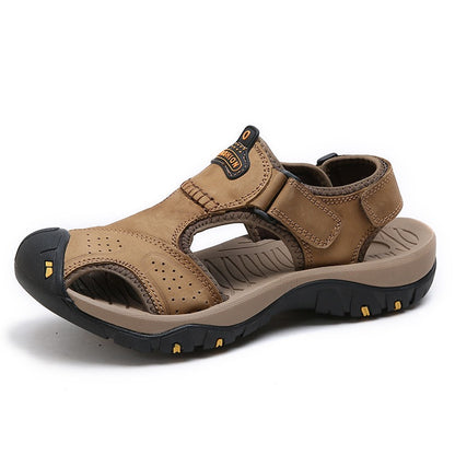 New Arrival Real Cow Genuine Leather Summer Hiking Beach Water Sandals | 7238