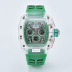 Men's Luxury Best Sports Watch Transparent Case Chronograph New Gift Watches |