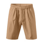 Men's Lightweight Linen-Blend Beach Shorts - Relaxed Fit 5-Inch Casual Shorts | WW-2