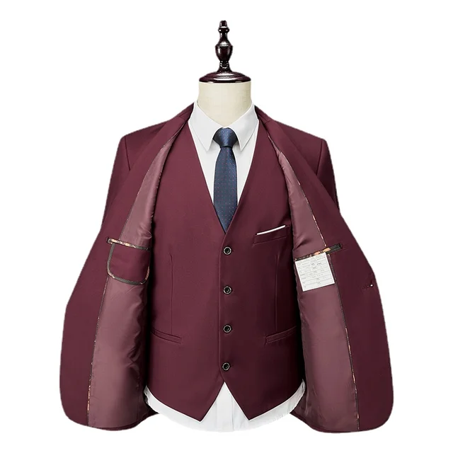 Premium Quality Men's 3 Pieces Suit Tuxedo Signature Smart Fit Wedding Parties Casual & Business Suits | 2901