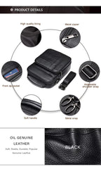 Business Leather Men's Shoulder Bag Stylish and Durable Design for Everyday Use | 7457
