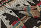 Men's Vintage Loose Fit Ethnic Aztec Geometric Print Shirt Top Pocket Woolen Shacket Plus Size Jacket | SYG-2580