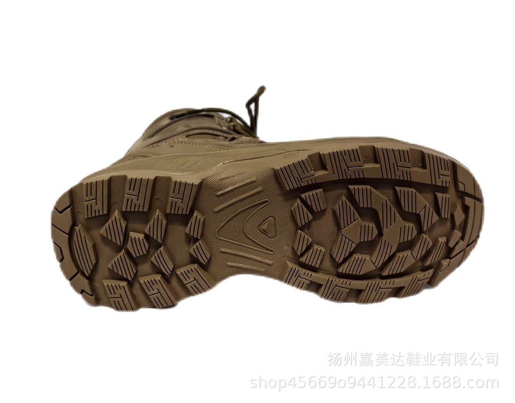 Men's Plus Size Hiking Shoes Autumn Winter High-Top Non-Slip Warm High-End Leather Combat Boots | 2025111