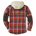 Men’s Premium Lightweight Flannel Hoodie – Stylish Cotton Shirt Jacket for Casual Comfort| SY0093