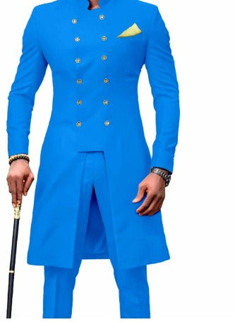 Men's Double Breasted Tuxedo Suits Wedding Groom Slim Jacket+ Pant | 1873