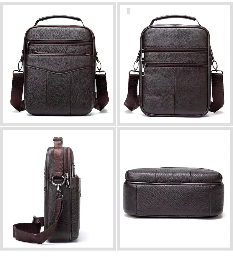 Premium Business Leather Shoulder Bag for Men Stylish & Durable for Work & Travel | 7456