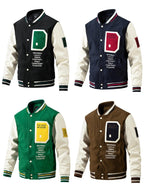 Men's Winter Color-Blocked Woolen Baseball Jacket Casual & Stylish Fashion Coat | 77162