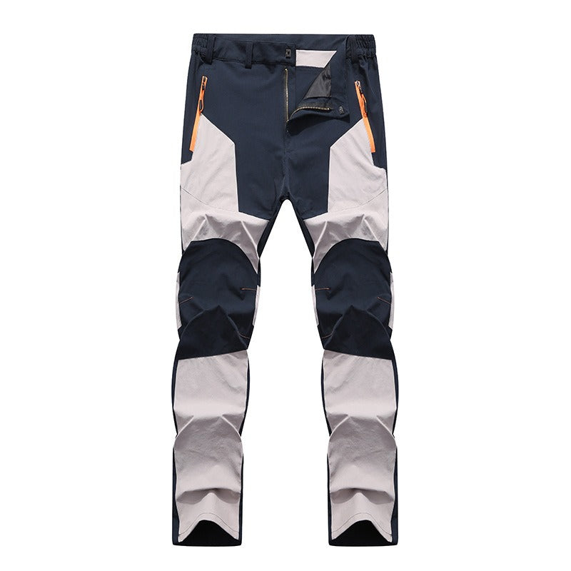 Men's Pants Breathable Waterproof Hiking Outdoor Climbing Thin Elasticity Quick Dry Trousers